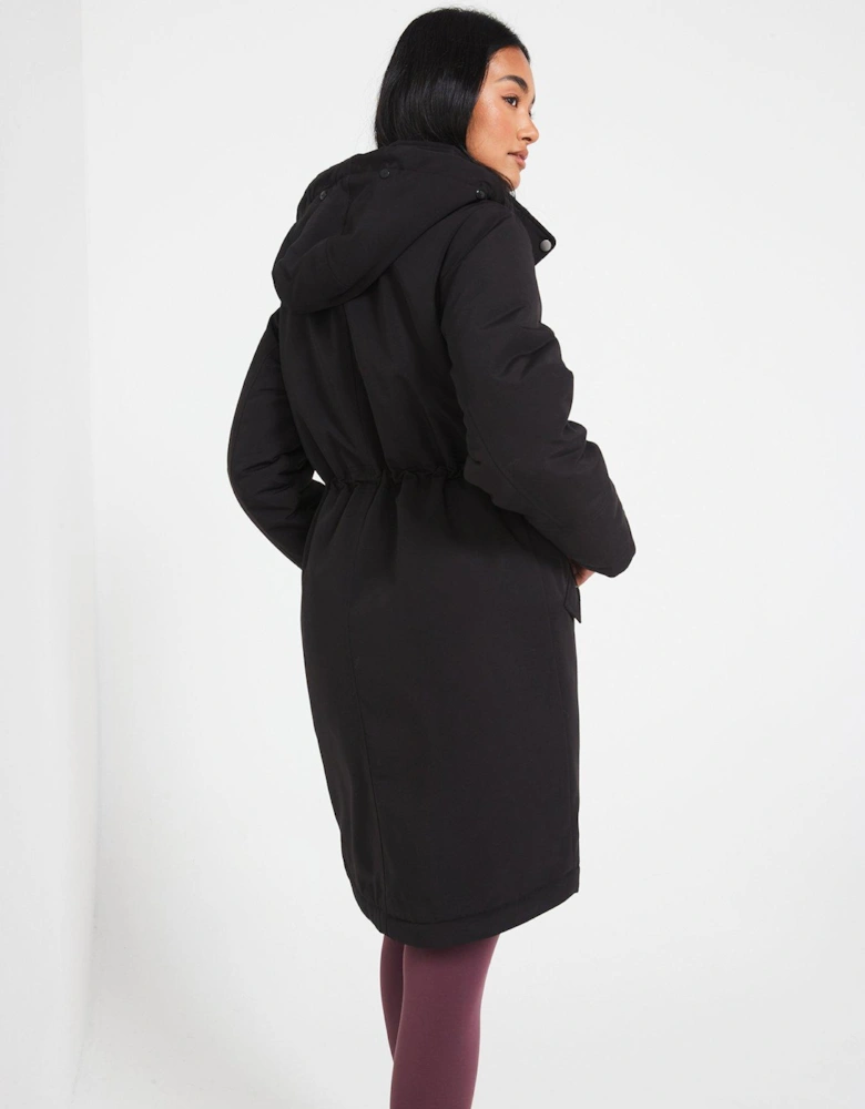 Ultimate Parka Hooded Coat - Black