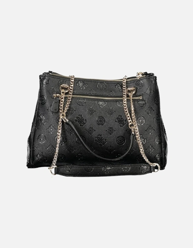 High-Top Leather Lace-Up Sneakers Women - Black Handbags