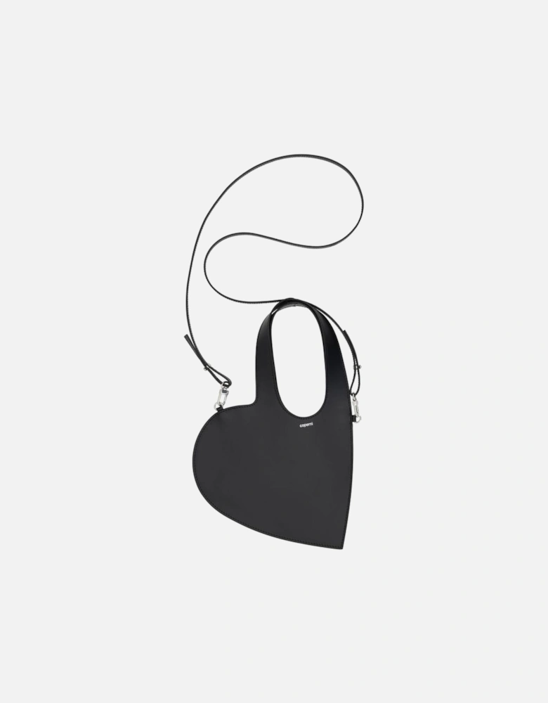 Baby Heart Leather Shoulder Bag Women - Black