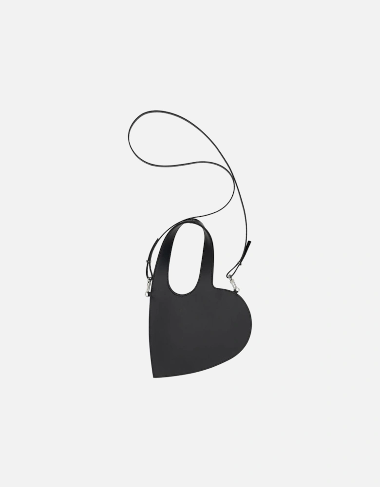 Baby Heart Leather Shoulder Bag Women - Black