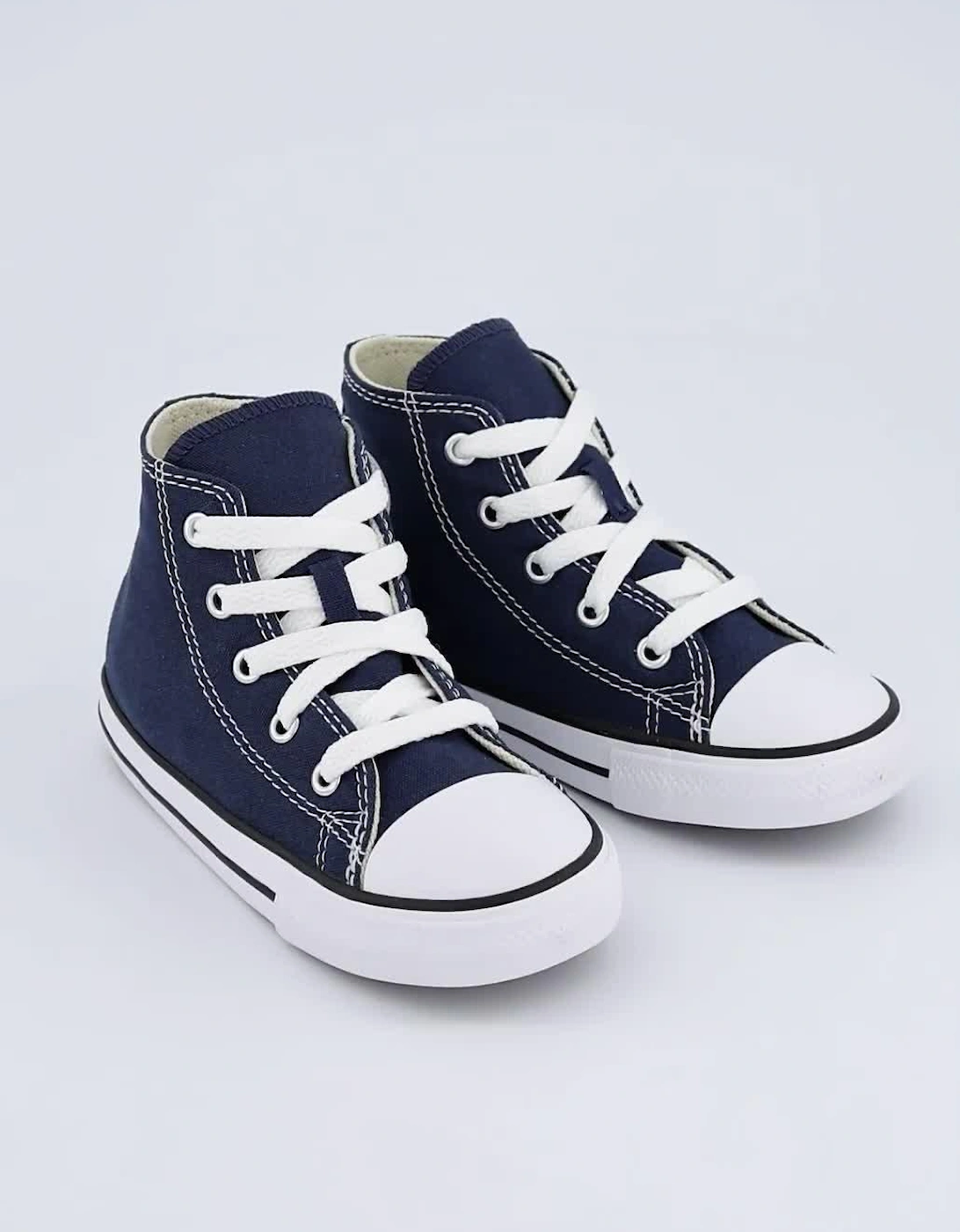 Infant Boys Hi Top Trainers - Navy