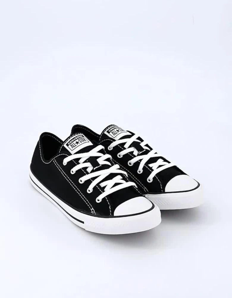 Womens Dainty Ox Trainers - Black/White