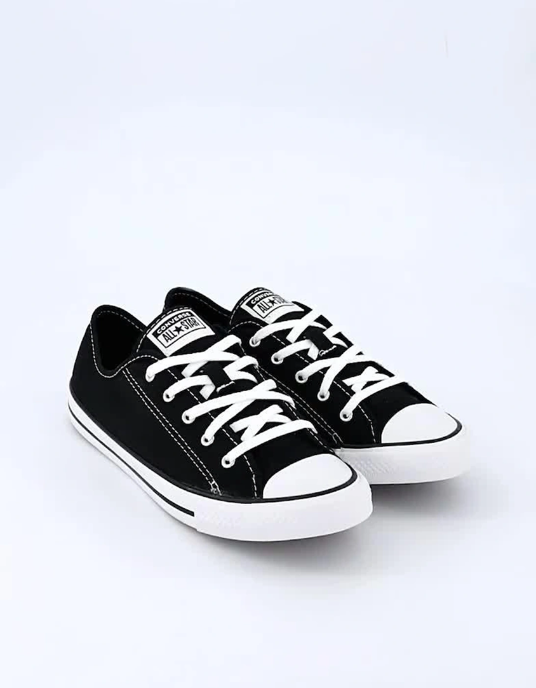 Womens Dainty Ox Trainers - Black/White