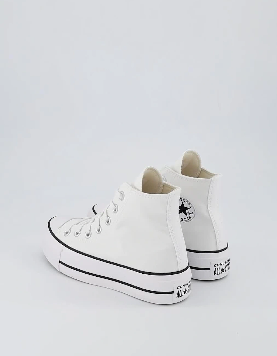 Womens Lift Hi Top Trainers - White/Black