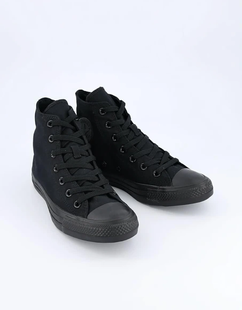 Unisex Hi Top Trainers - Black/black