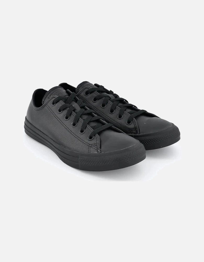 Leather Ox Trainers - Black