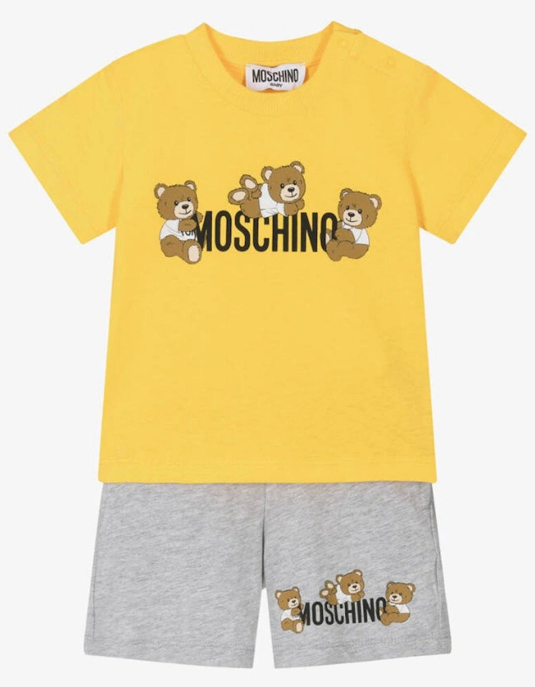 KIDS T SHIRT & SHORTS SET YELLOW MZG00M