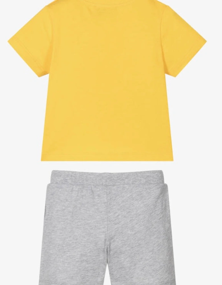 KIDS T SHIRT & SHORTS SET YELLOW MZG00M