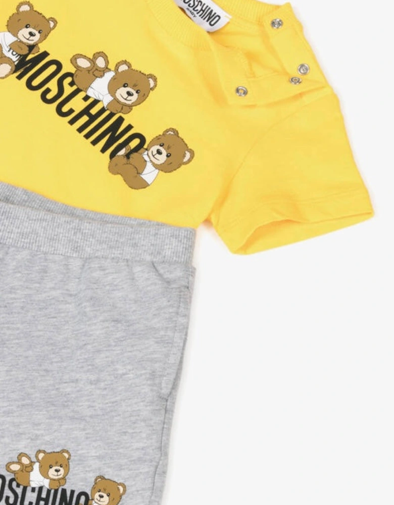 KIDS T SHIRT & SHORTS SET YELLOW MZG00M