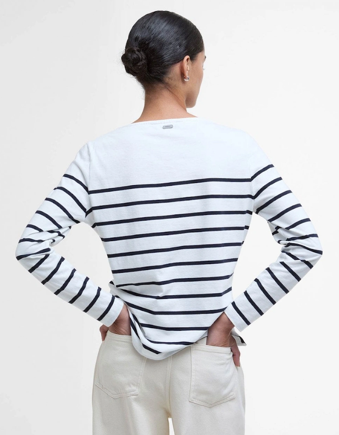 Bradley Womens Long Sleeve Striped Top