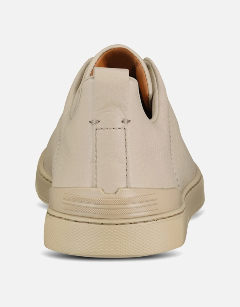 Triple Stitch Trainers Beige Deerskin