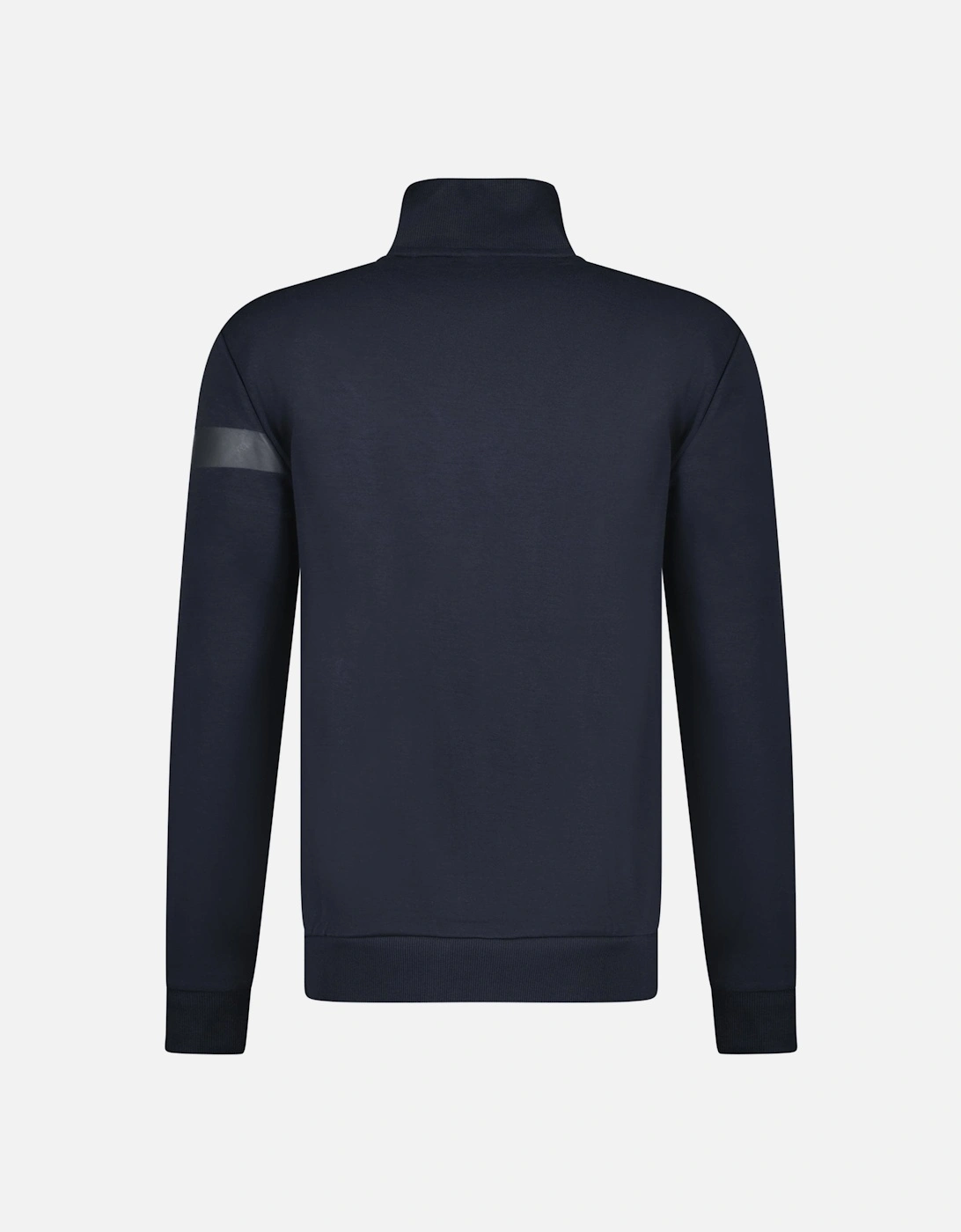 Funnel Neck Zip Up Sweatshirt Black