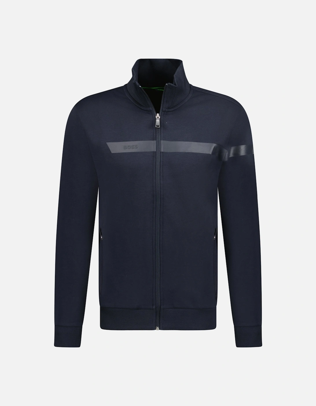 Funnel Neck Zip Up Sweatshirt Black, 3 of 2