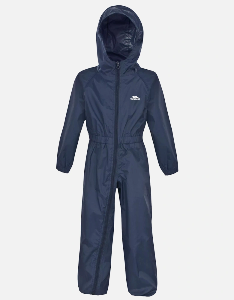 Childrens/Kids Button Waterproof Rain Suit