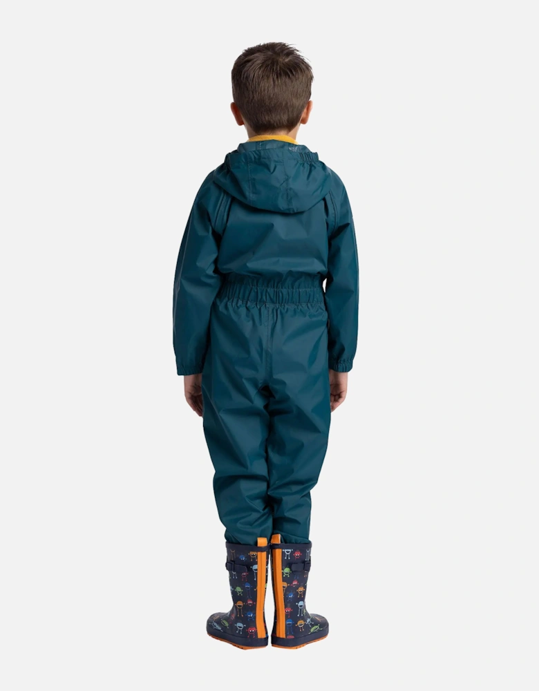 Childrens/Kids Button Rain Suit