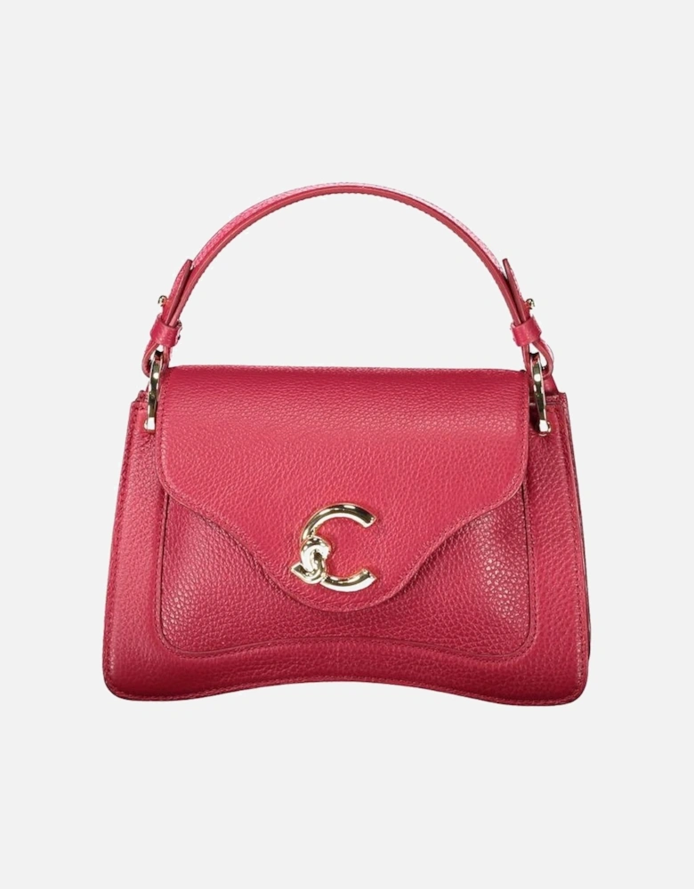 Red Leather Women Handbag