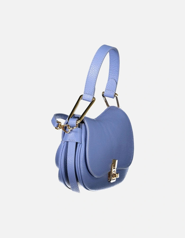 Light Blue Leather Women Handbag