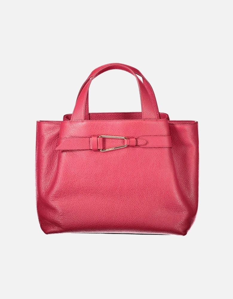 Red Leather Women Handbag