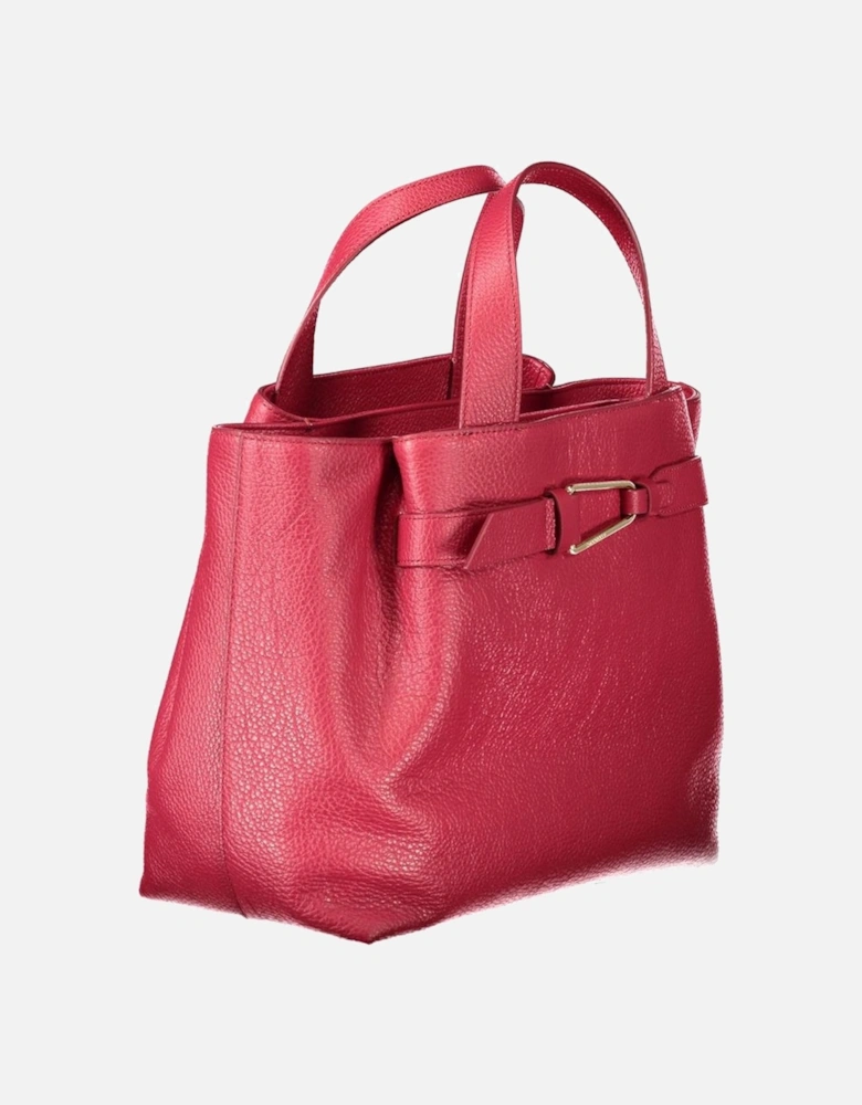 Exquisite Leather Handbag with Versatile Carrying Options Women - Red