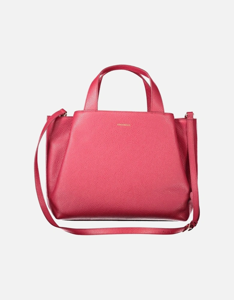 Red Leather Women Handbag