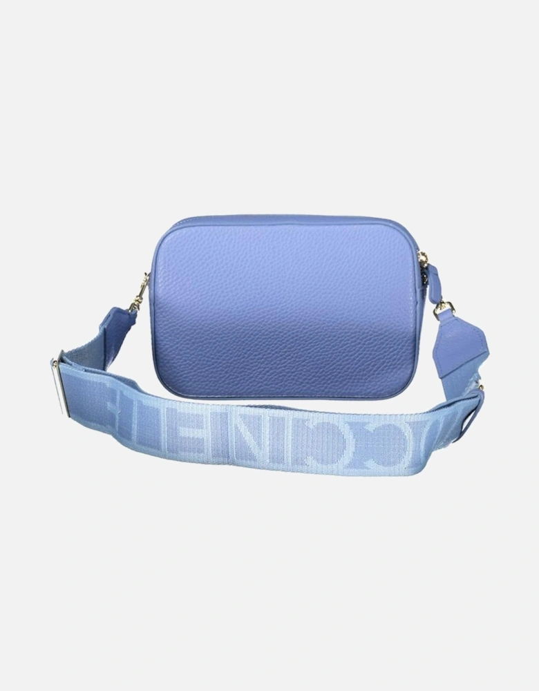 Light Blue Leather Women Handbag