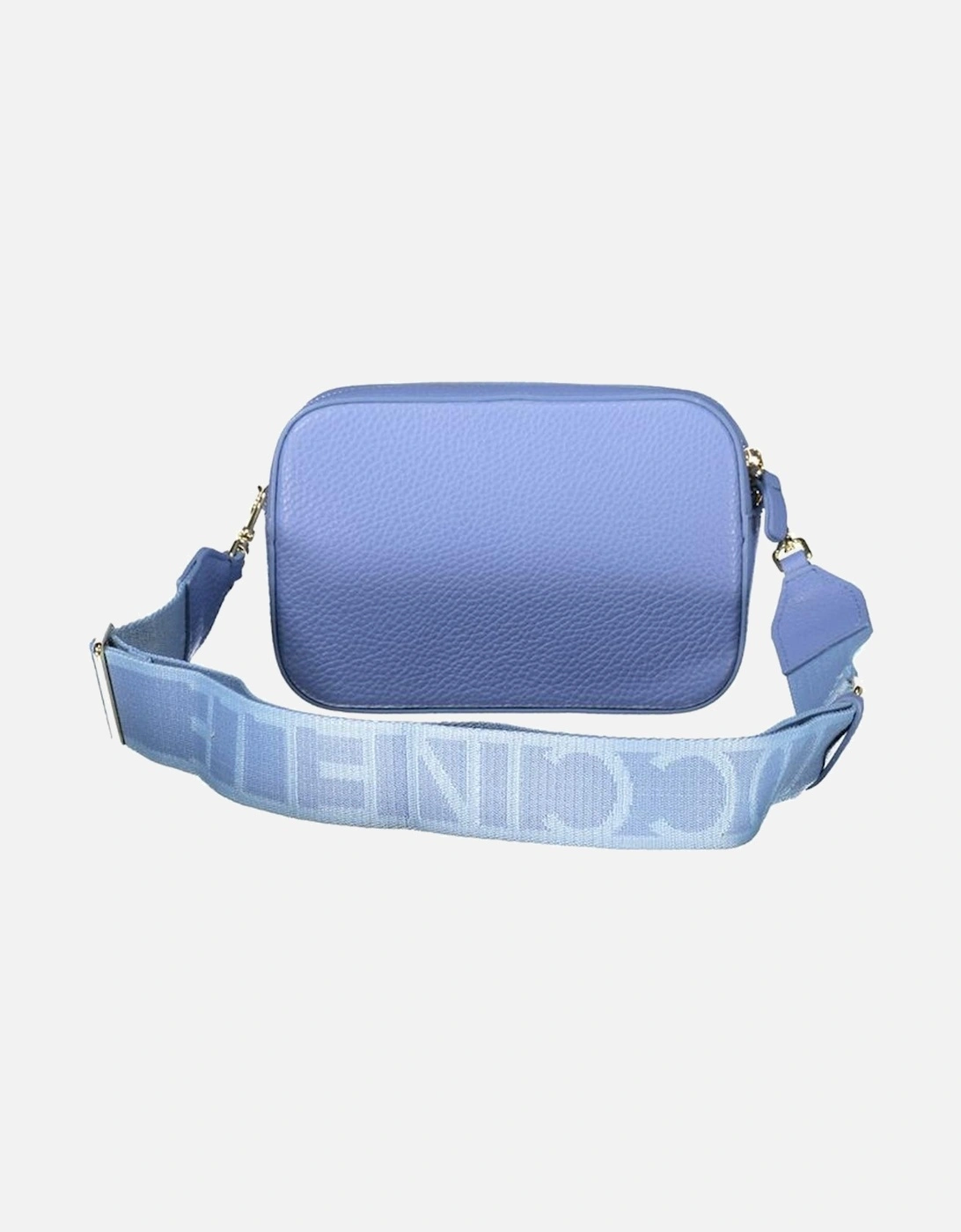 Leather Handbag with Adjustable Shoulder Strap Women - Light Blue