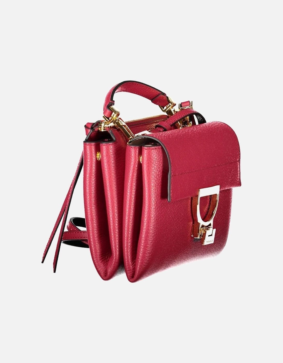 Red Leather Women Handbag