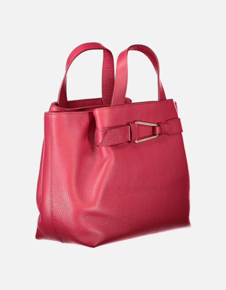 Timeless Leather Bag with Dual Handles Women - Red Handbags