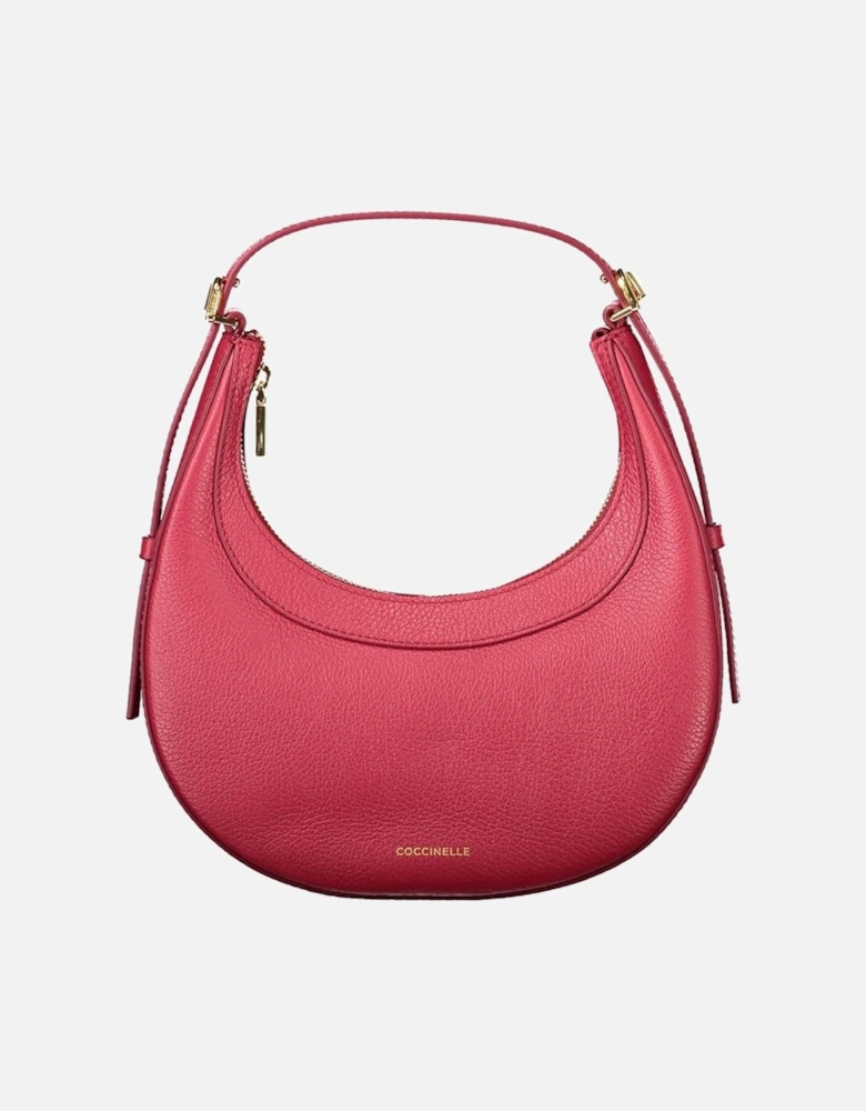 Luxurious Leather Whisper Bag with Adjustable Strap Women - Red