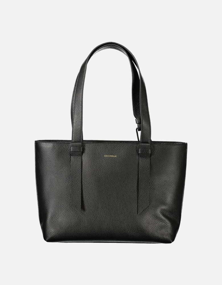 Black Leather Women Handbag