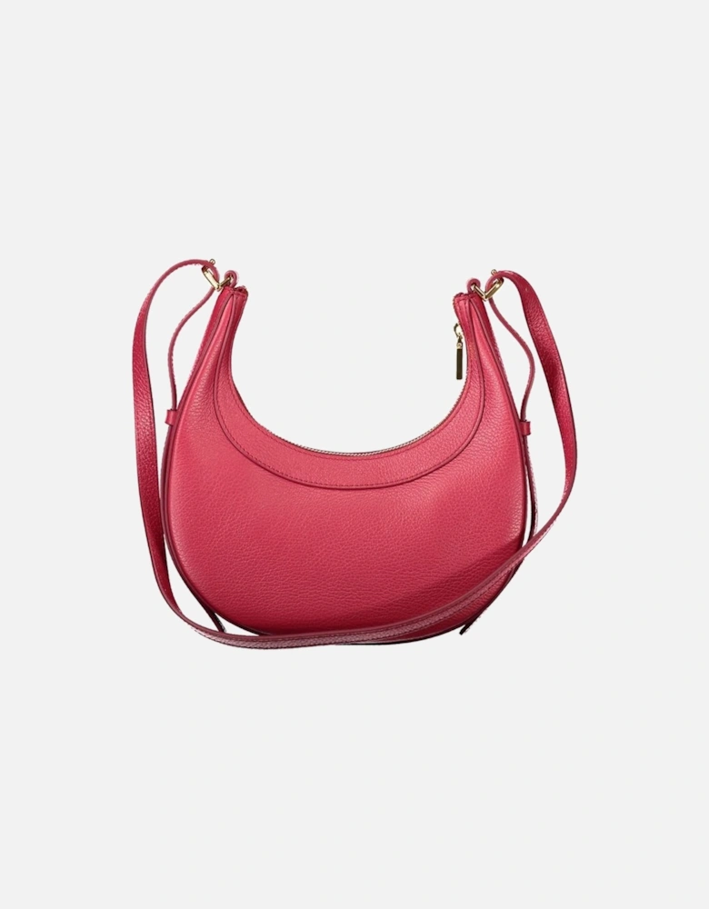 Luxurious Leather Whisper Bag with Adjustable Strap Women - Red