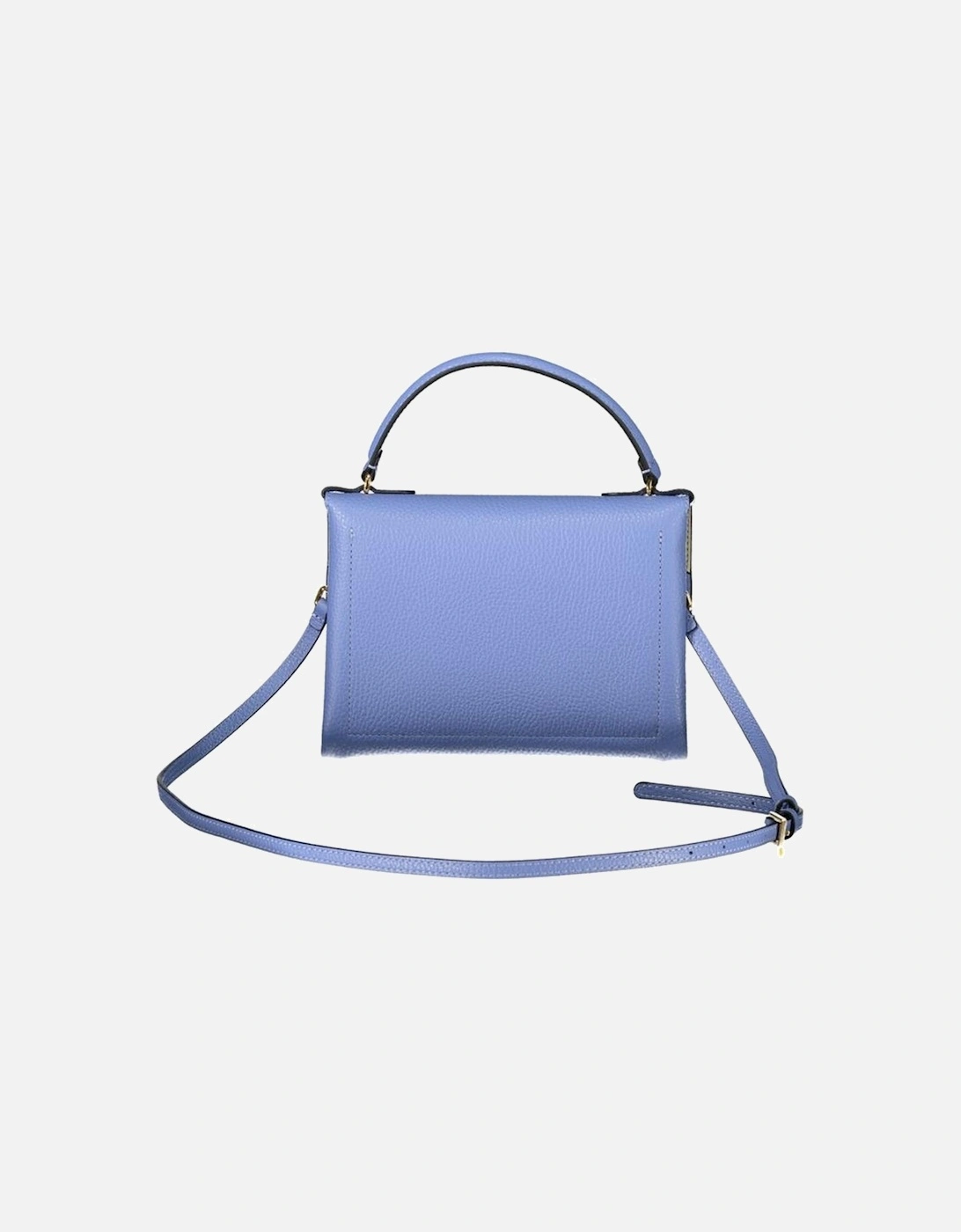 Light Blue Leather Women Handbag