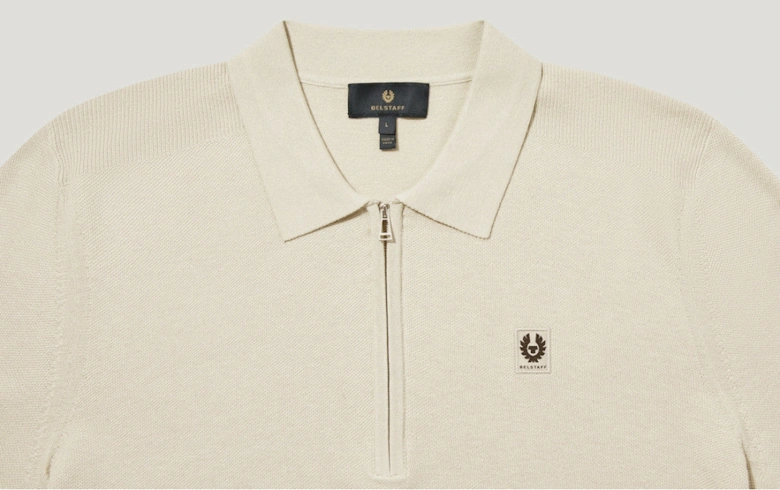 Drift Knitted Polo Stone Beige