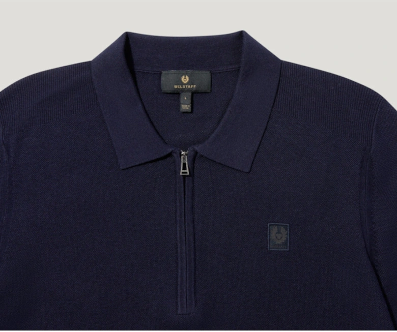 Drift Knitted Polo Dark Ink