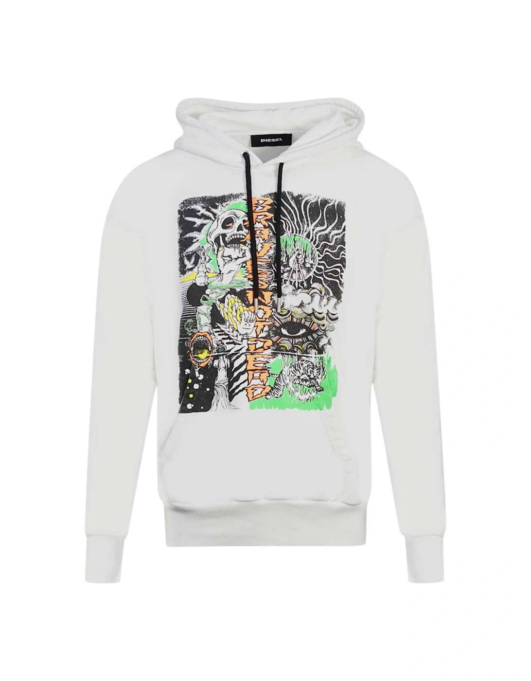 Diesel S-Alby-D1 White Hoodie, 3 of 2