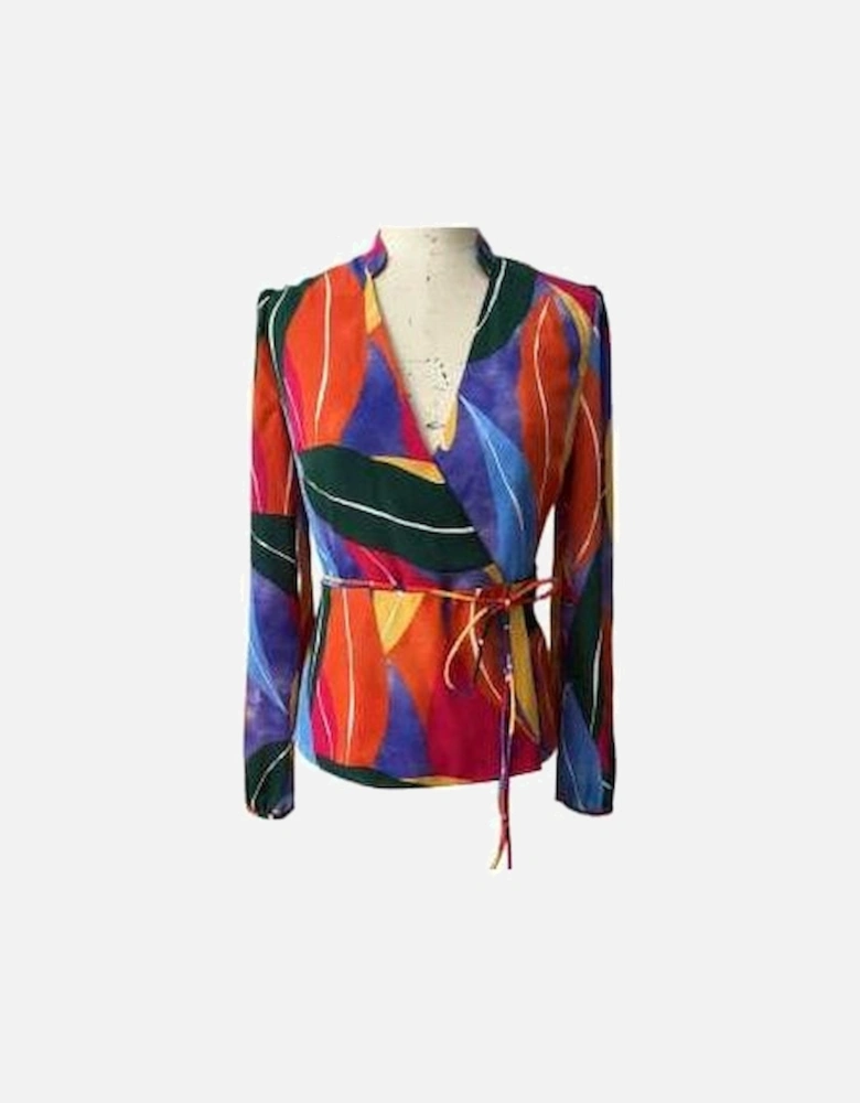 Tencel Blend Multi Print Shirt