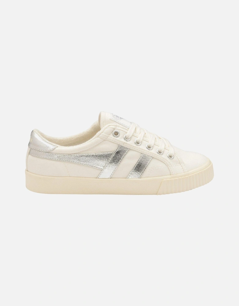 Women's Tennis Mark Cox Trainers - Off White/Silver