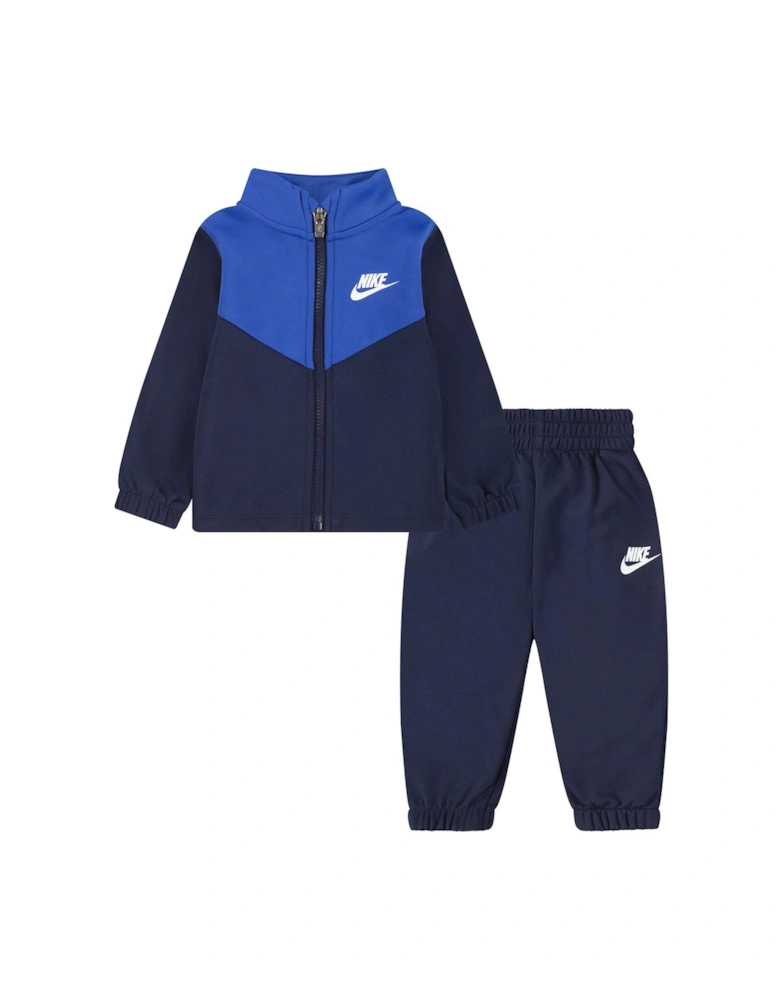 Infant Unisex Dri-fit Essentials Full Zip Jacket And Jogger Set - Navy Blue