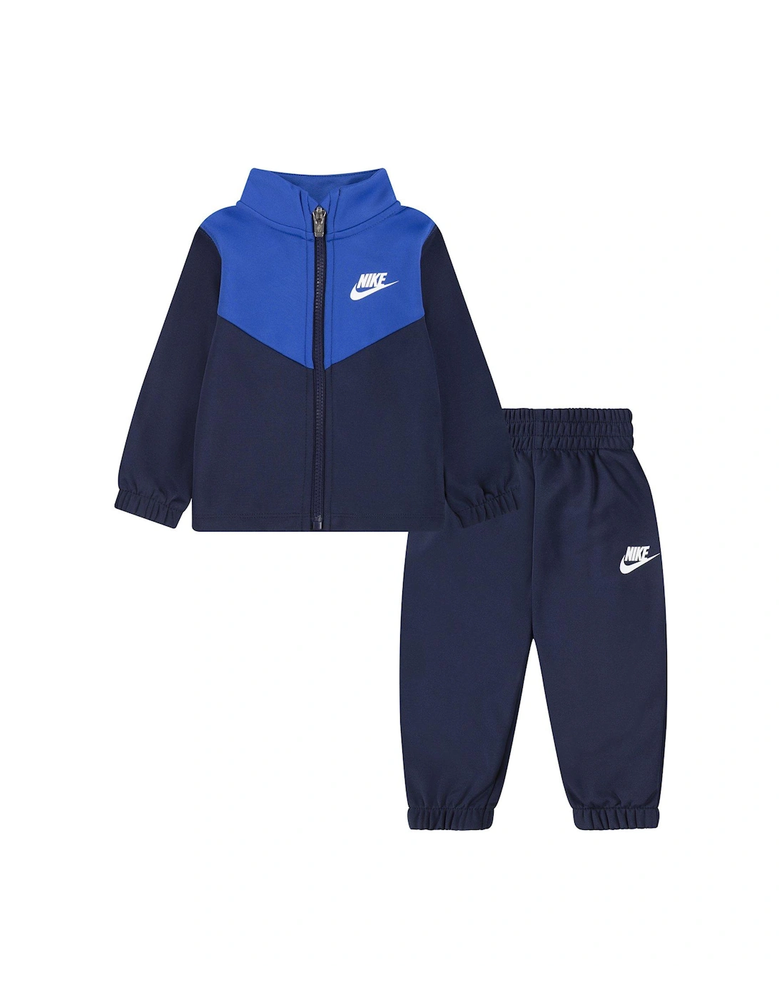 Infant Unisex Dri-fit Essentials Full Zip Jacket And Jogger Set - Navy Blue, 2 of 1