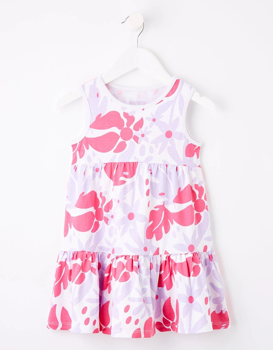 Girls Hibisicus Print Sleeveless Dress - Multi, 2 of 1