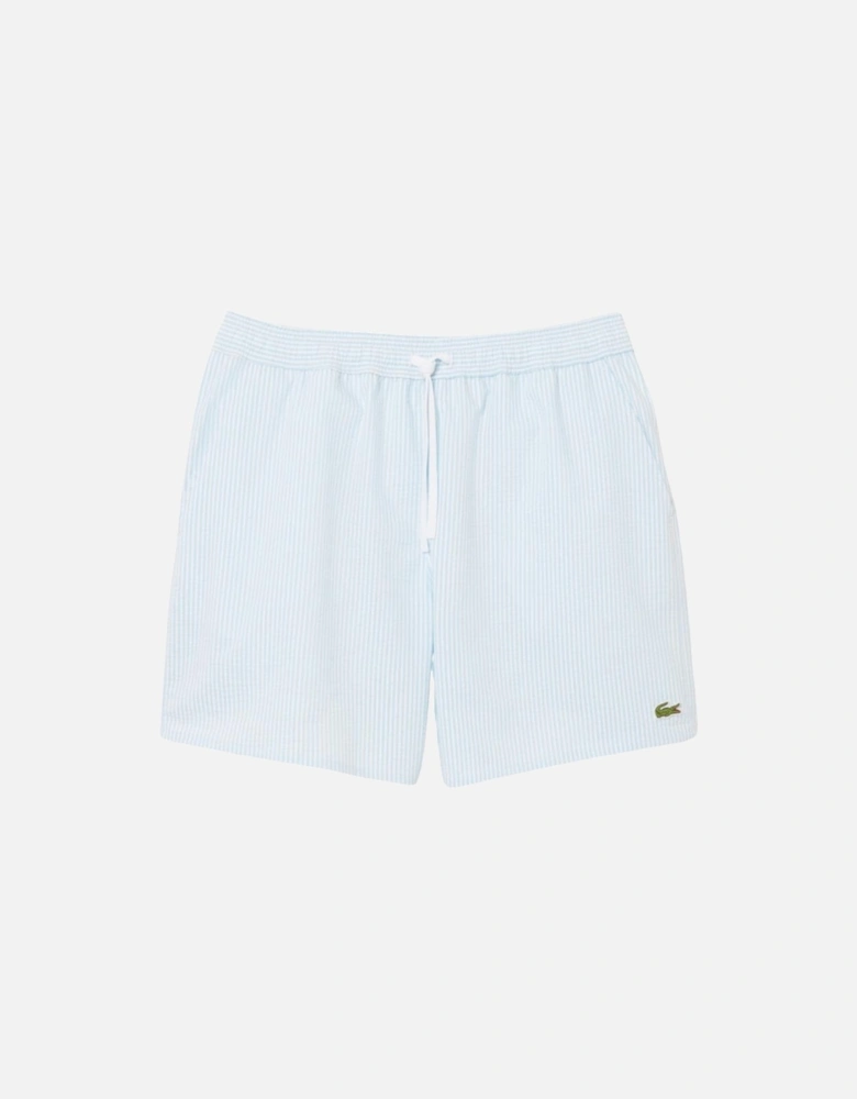 Seersucker Swimshort - White/Overview