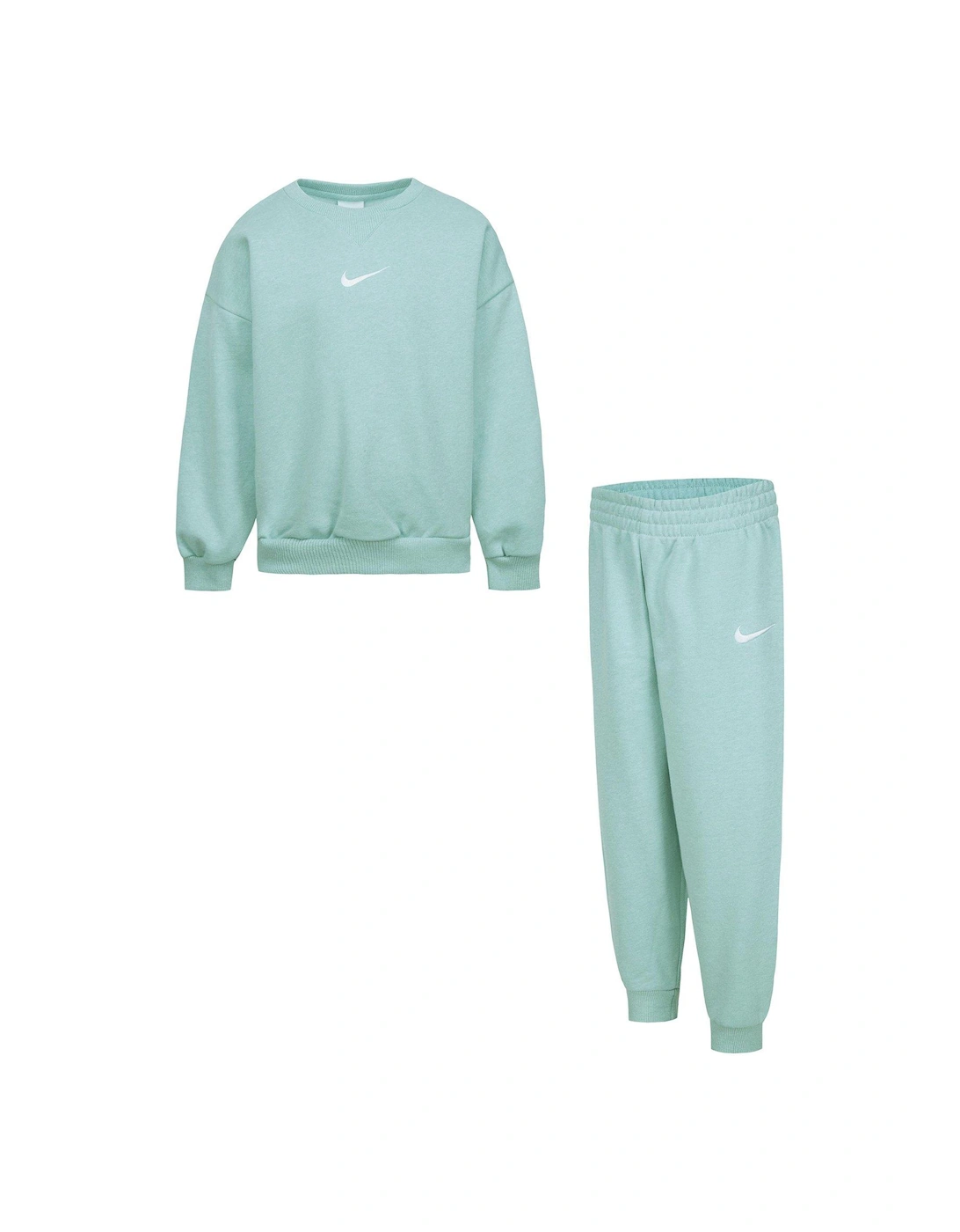 Kids Unisex Essential Crew And Jogger Set - Green, 2 of 1