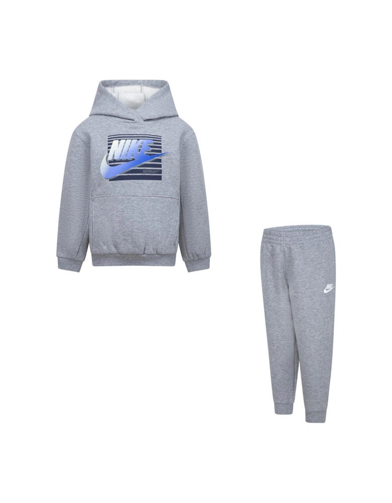 Kids Boys Graphic Futura Hoodie And Jogger Set - Grey