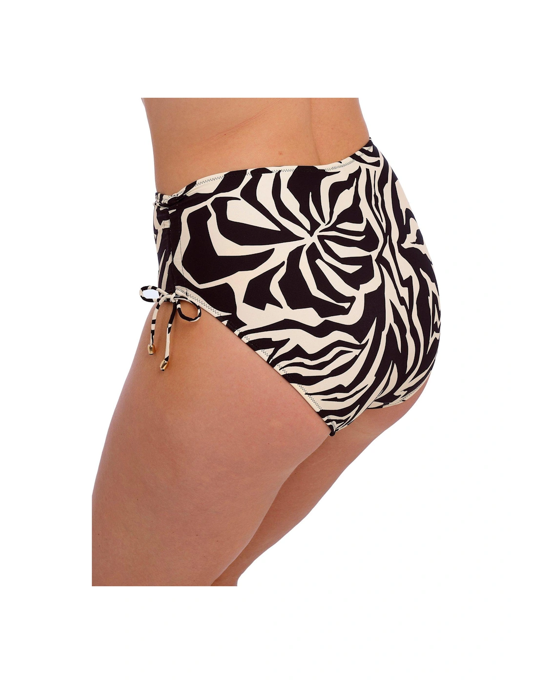 Aruba Nights High Waist Brief - Black/cream, 2 of 1