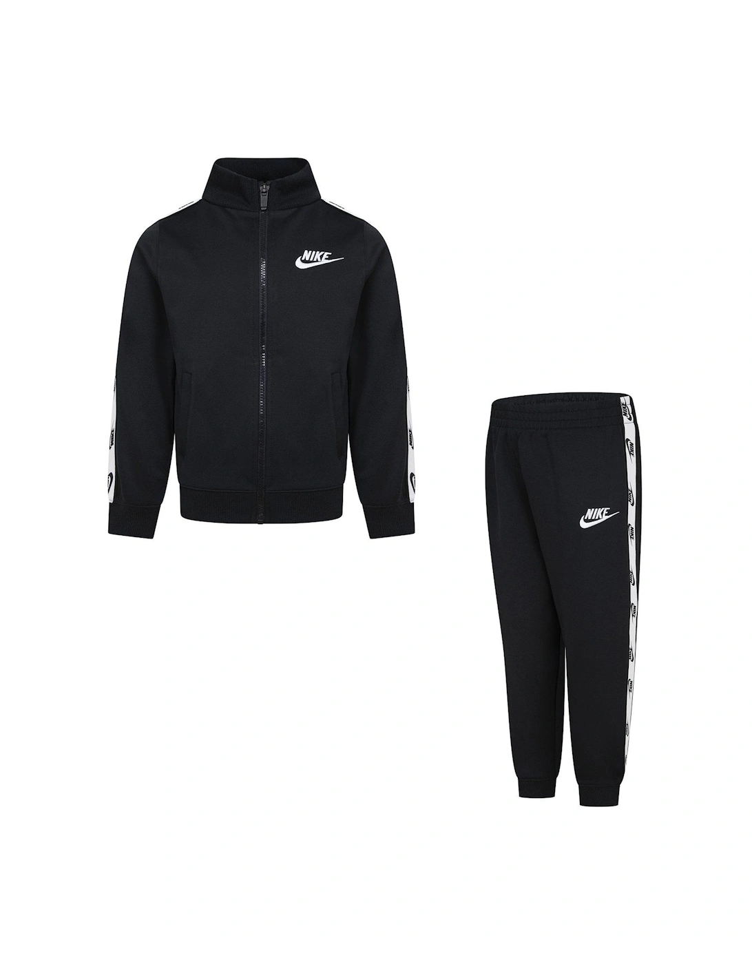 Kids Unisex Full Zip Tracksuit - Black, 2 of 1