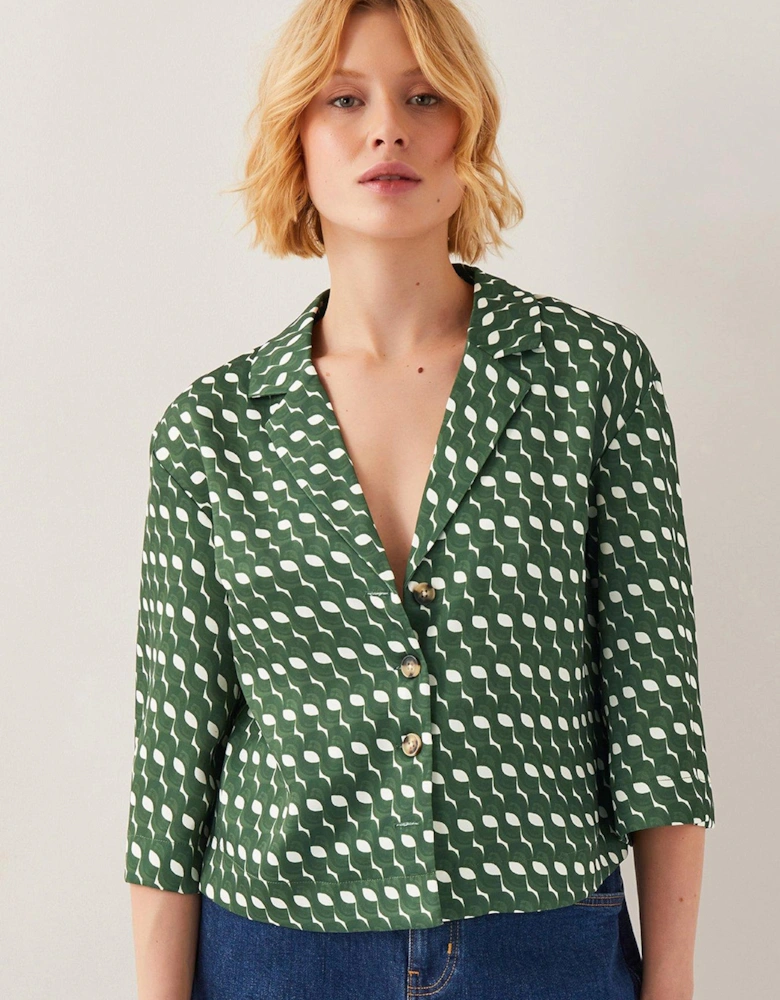 Maren Geo Shirt - Green