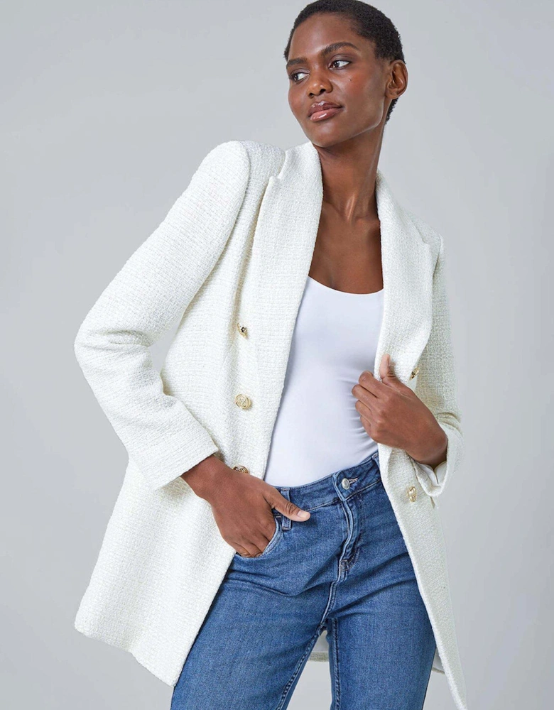 Tailored Longline Boucle Jacket