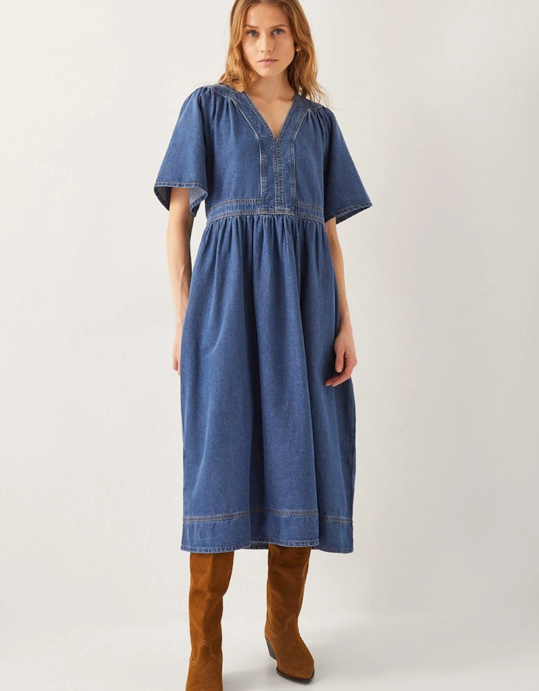 Lydia Tencel Dress - Indigo