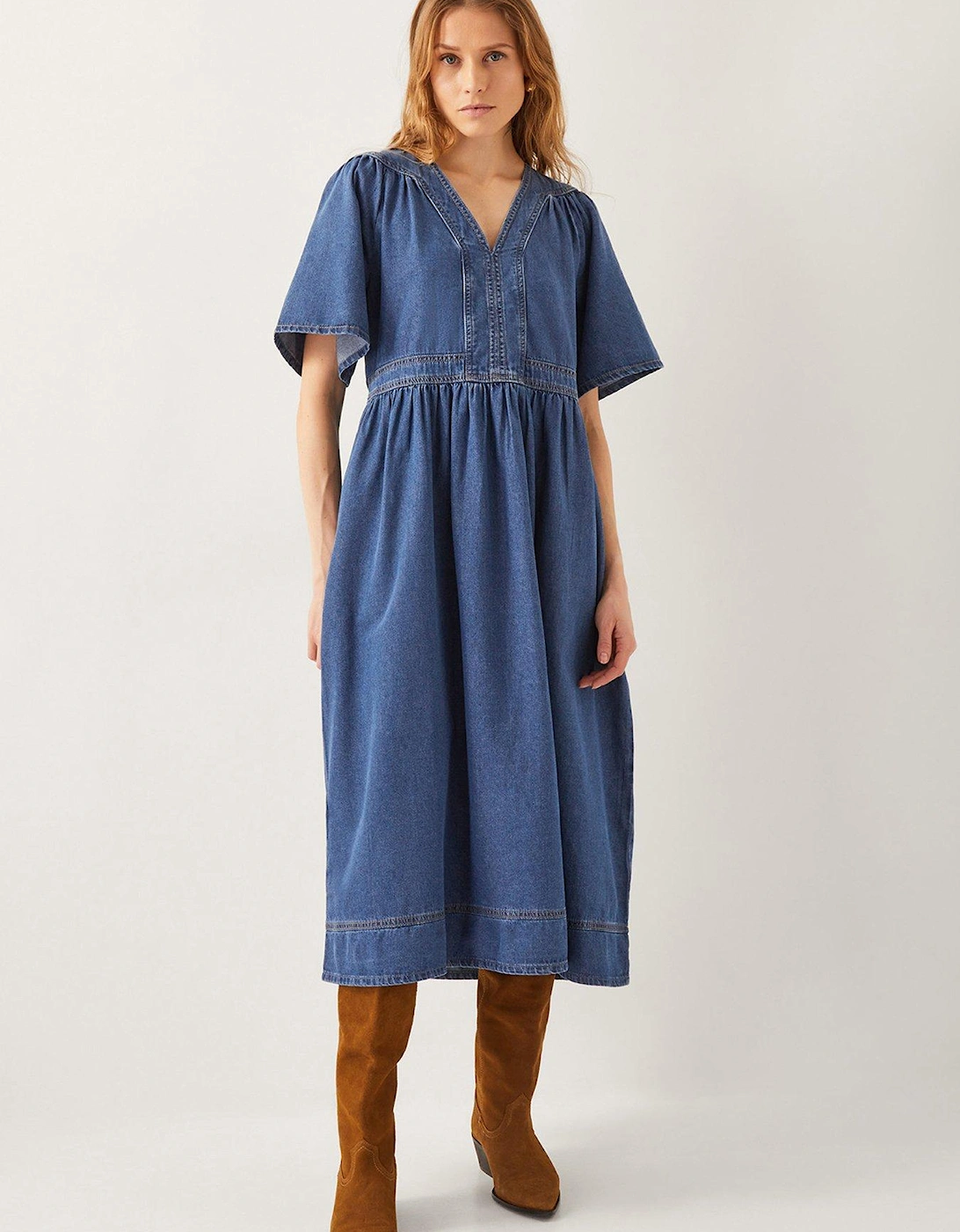 Lydia Tencel Dress - Indigo, 2 of 1