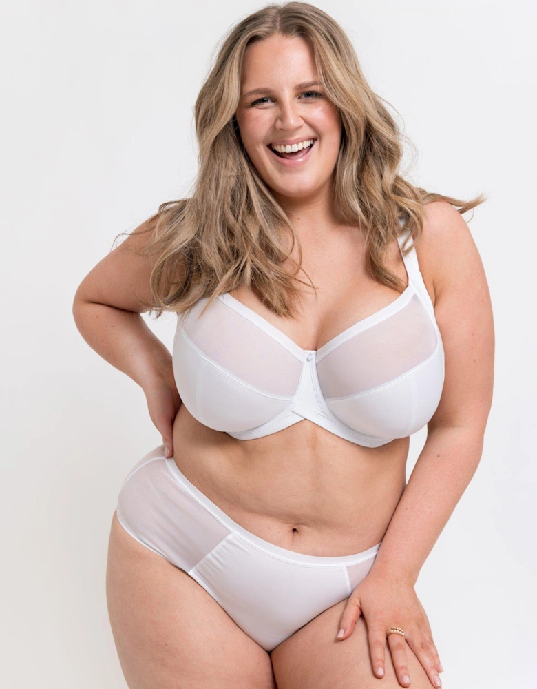 Wonderfully Full Cup Side Support Bra - White